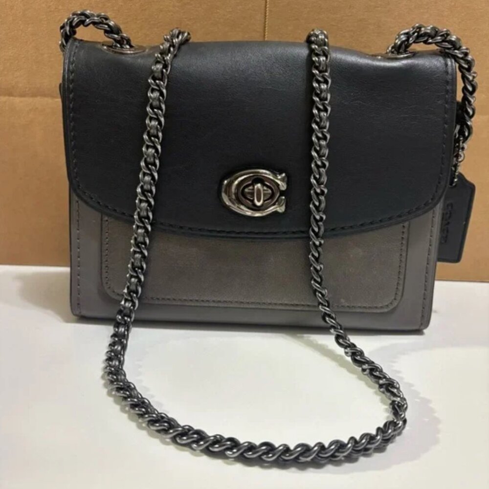 Coach Parker 18 Crossbody | Purple Interior | Refined Calf Leather | Convertible - Picture 5 of 8